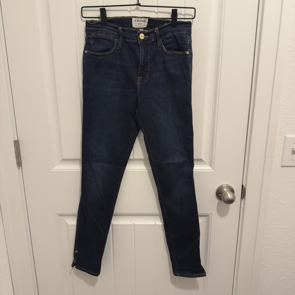Frame Denim Women's Le High Skinny Dark Wash Size 27